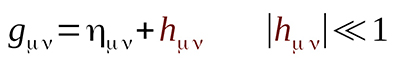 perturbation a la metrique