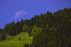 Coucher de lune, Anéran (65).