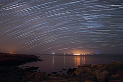 Circumpolaire au courégan, face à Groix, sous une légère brume.